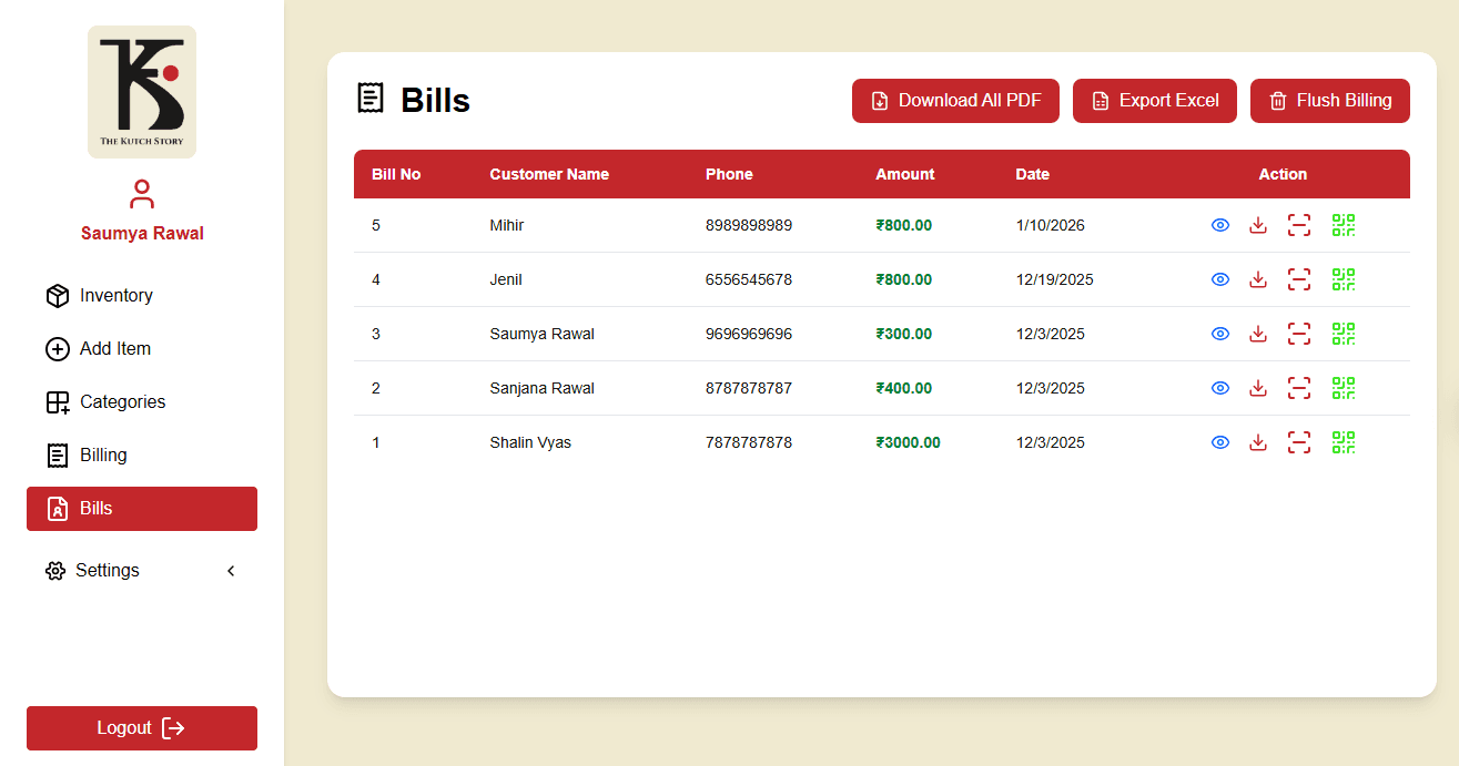 The Kutch Story Bill Listing